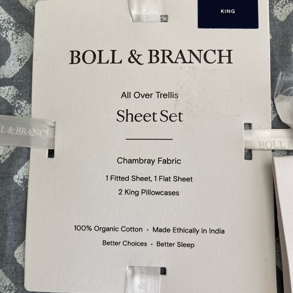 Boll & Branch Gray Sheet Set - Picture 3 of 11